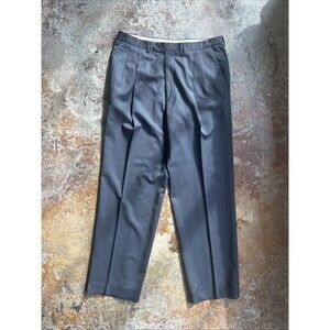 Vtg Pazoni 90s Made in Italy  Pleated Lined Wool Classic Fit Dress Pants 35x31